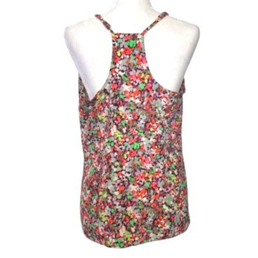 J.Crew Tank Top Sz 10 Colorful Confetti Print Racerback Camisole Multicolor - Picture 3 of 8